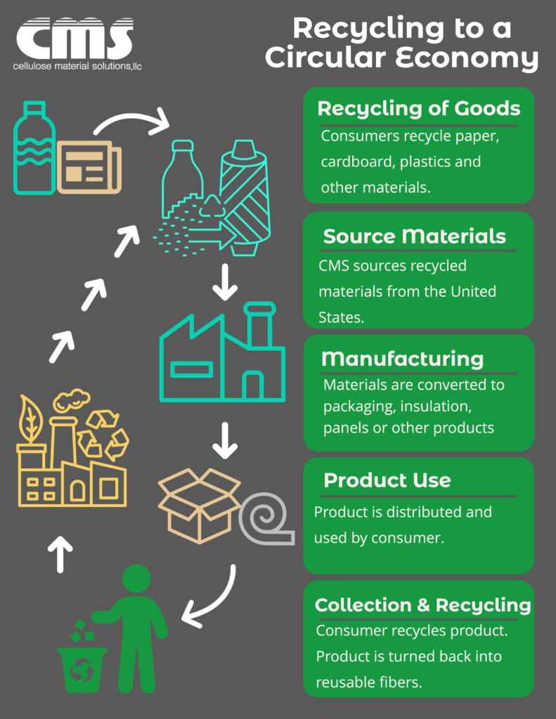 Recycling to a Circular Economy Infographic