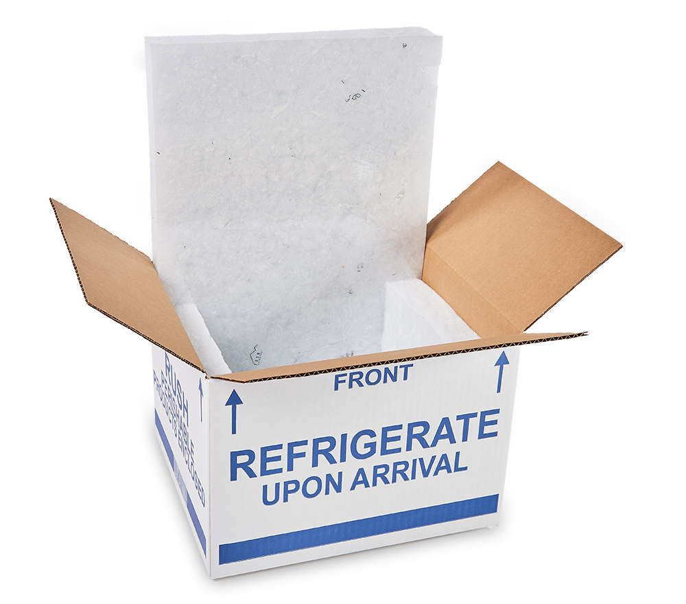 Empty Thermal Packaging Box Shadow