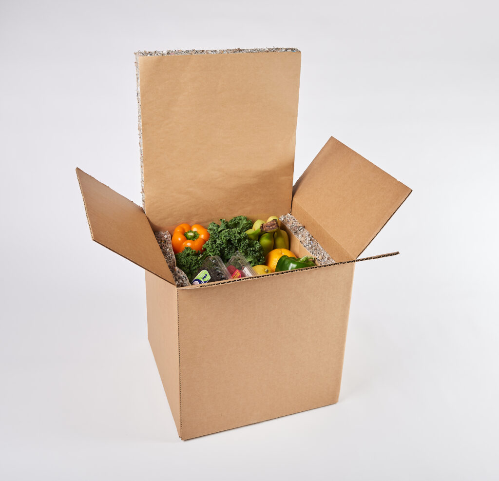 InfinityCell packaging carrying perishable food items