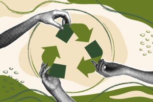 Recycling collage