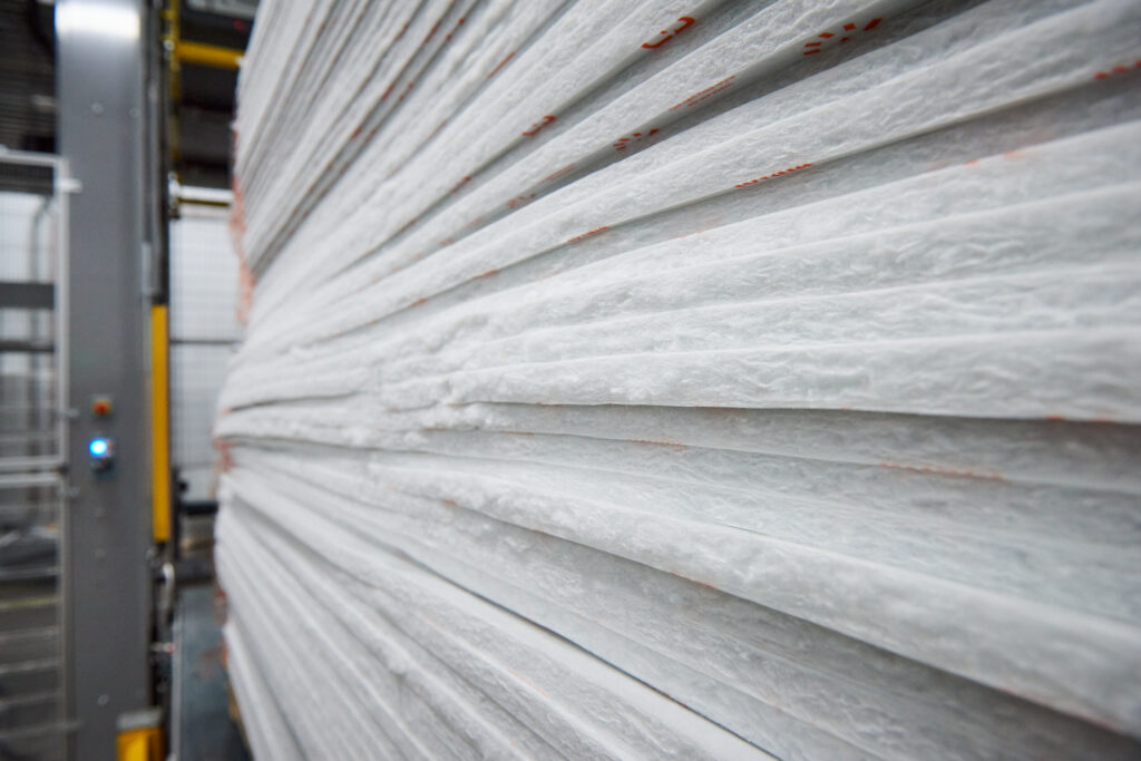 Stack of InfinityCore liners on a pallet